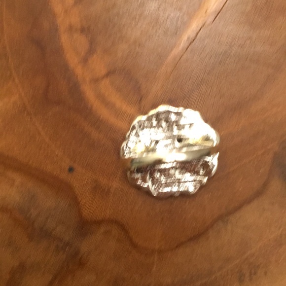 Turquoise + Silver Boho Flower Statement Ring - Picture 7 of 7